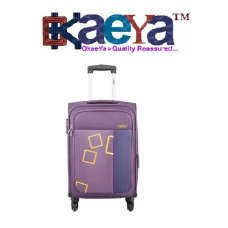 OkaeYa Safari Fabric 59 cms Purple Soft Sided Carry-On (TETRA 4W 59 PURPLE)